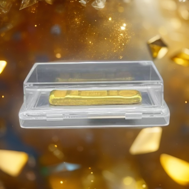 金色长条9999 实心小黄鱼  透明亚克力评级