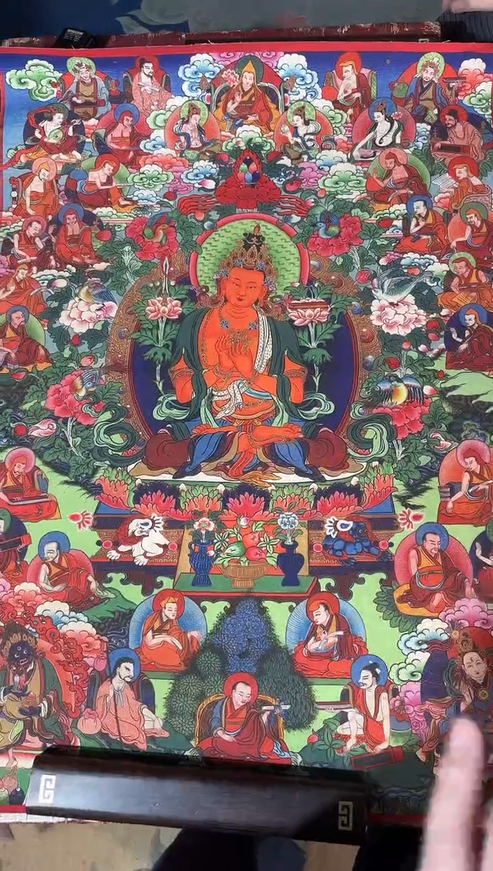 卷轴画龙妹唐卡直播tk16