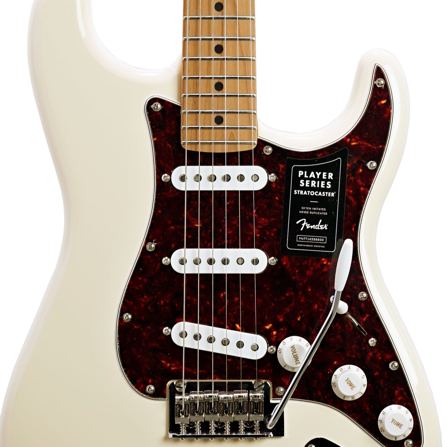 特价Fender0145302505电吉他STRAT烤枫木琴颈枫木指板奥林匹克白