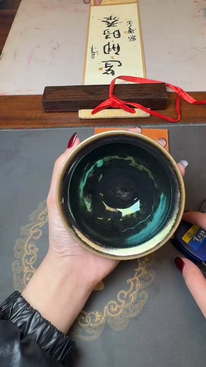 【闪购商品】茶盏建盏故事黄宝庆紫气来4
