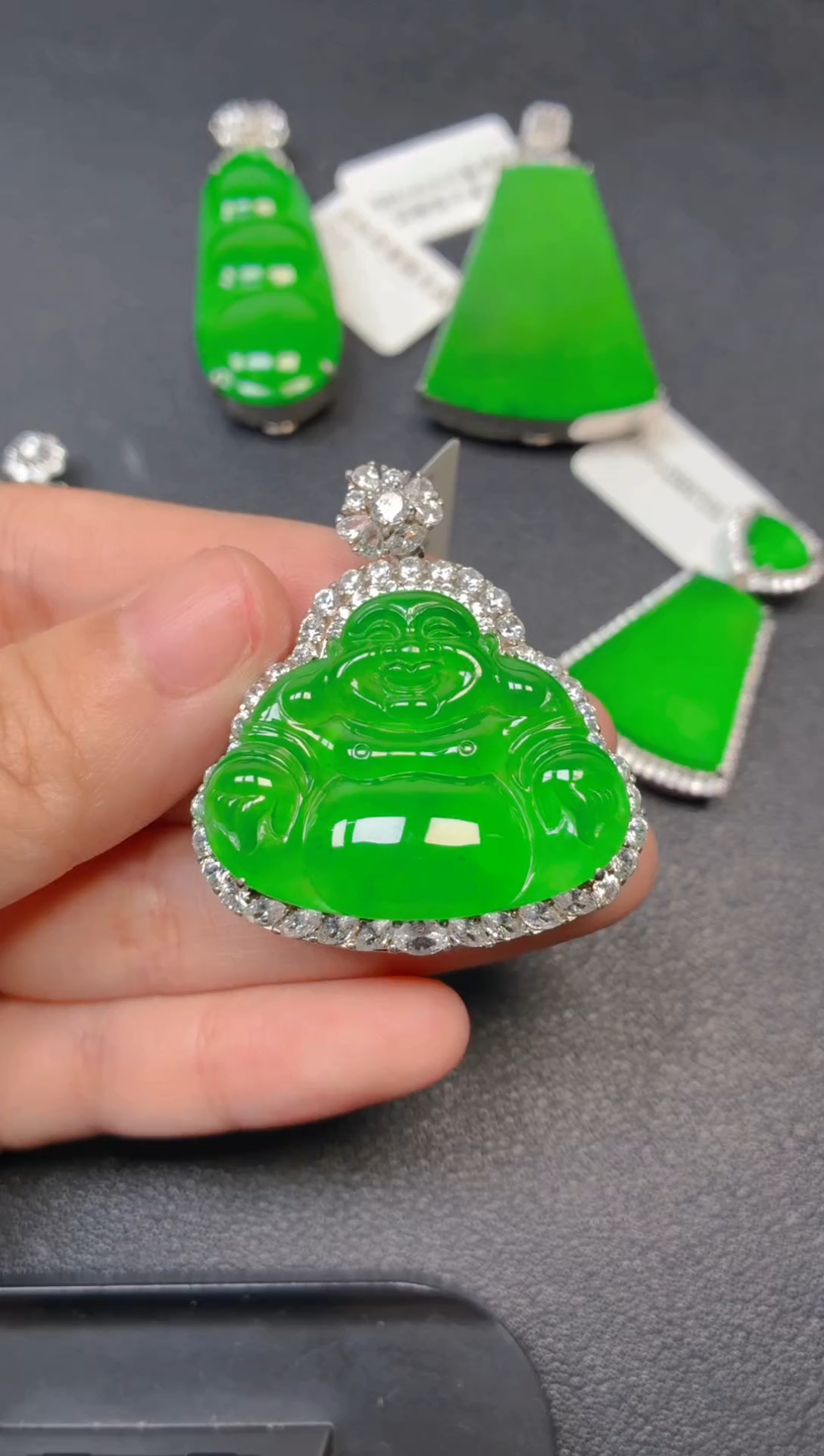 颈饰银S925镶嵌翡翠1