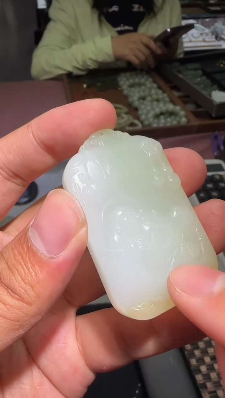 和田玉未镶嵌吊坠(不含链)【钰804】45 7026