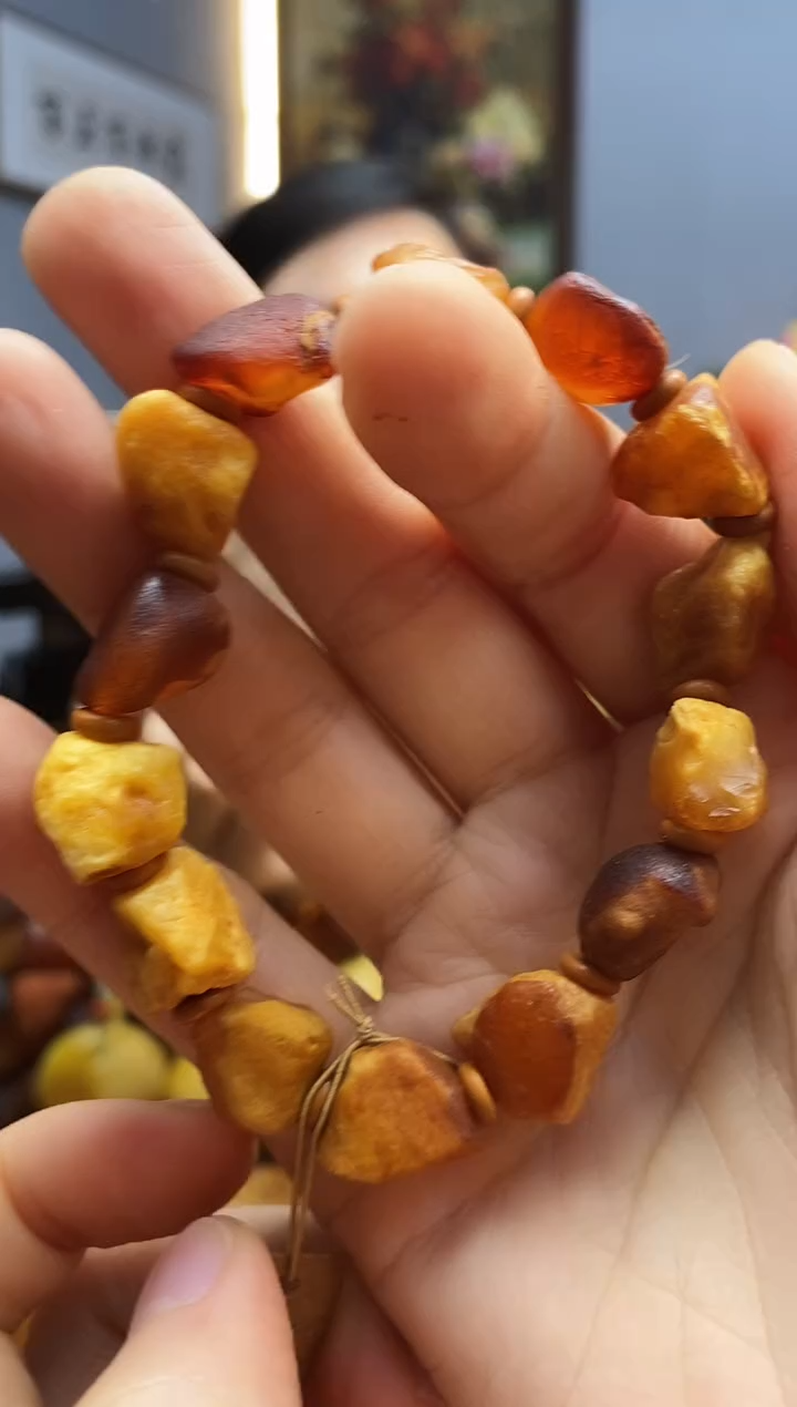 手链琥珀未镶嵌手串