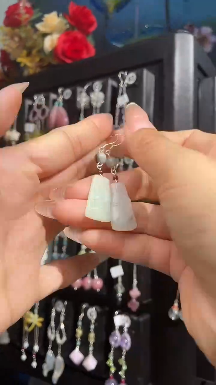 银S925镶嵌耳饰紫晶阿*佳 阿佳佳
