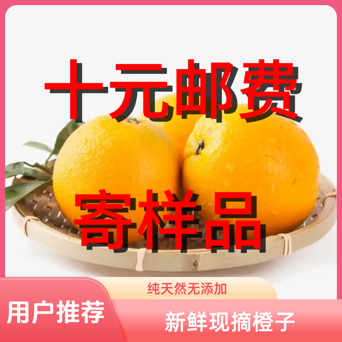 【十元邮费】寄样品纽荷尔脐橙尝鲜体验