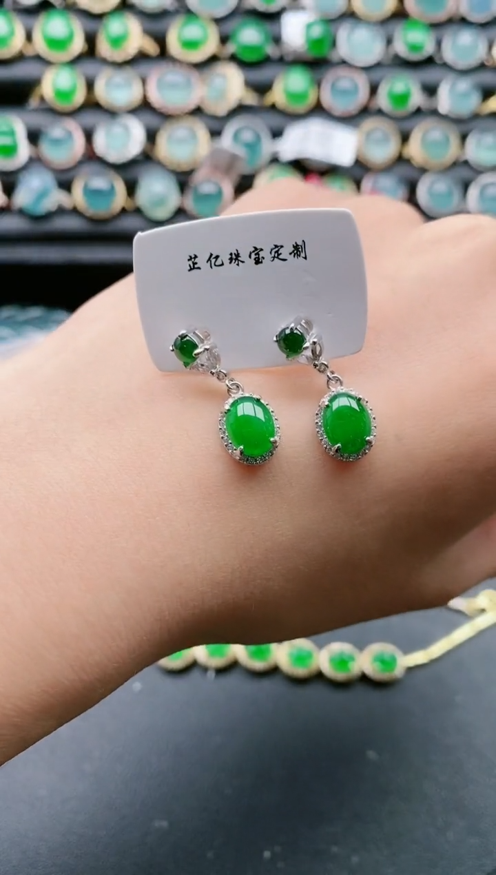 【闪购商品】翡翠戒指银S925镶嵌11111