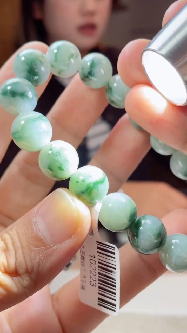 未镶嵌手链翡翠珠串