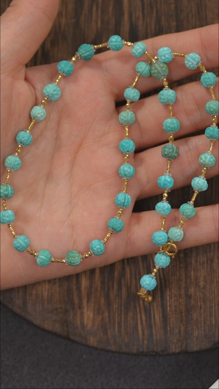 【闪购商品】绿松石项链118K金镶嵌1