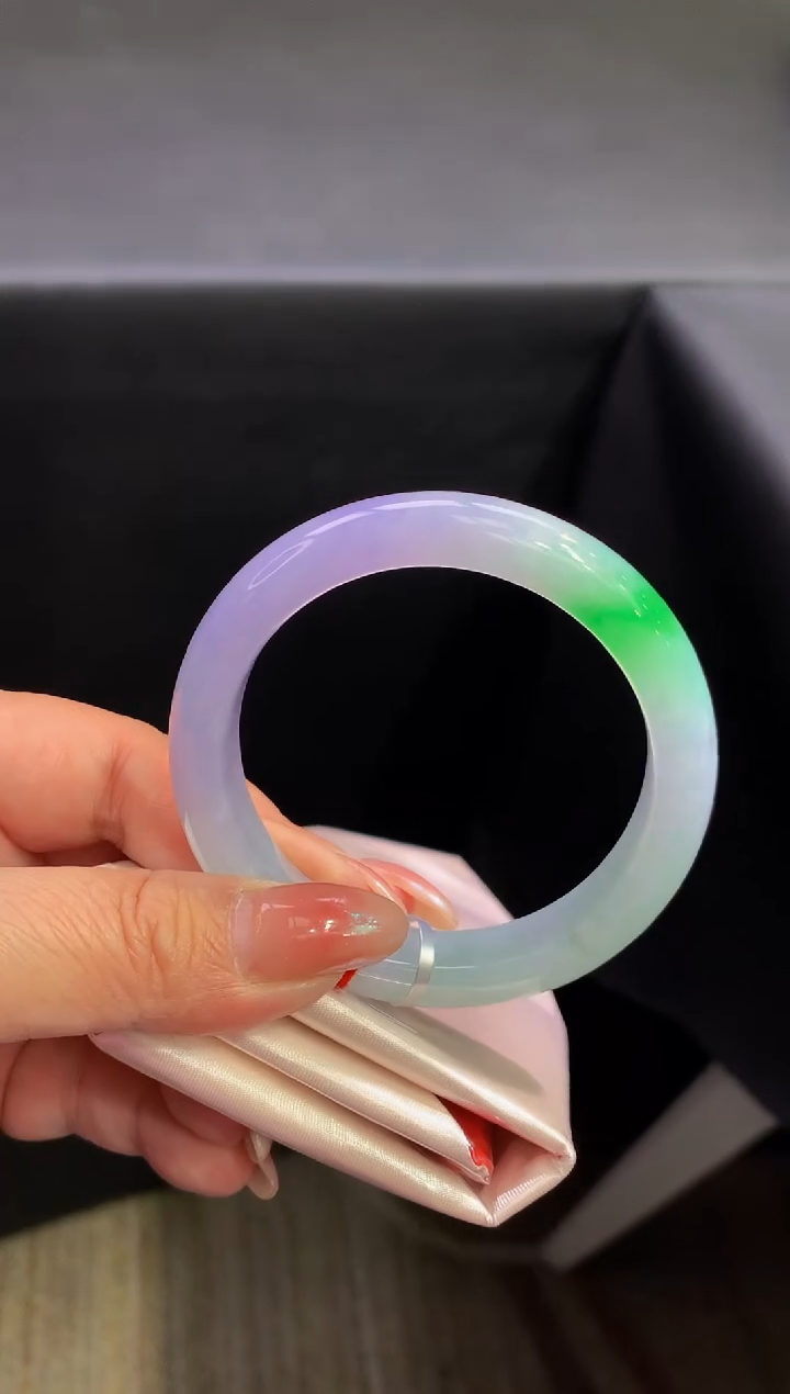 未镶嵌手镯翡翠H4-55.2圈口- 正圈  -全款22万-定金2万