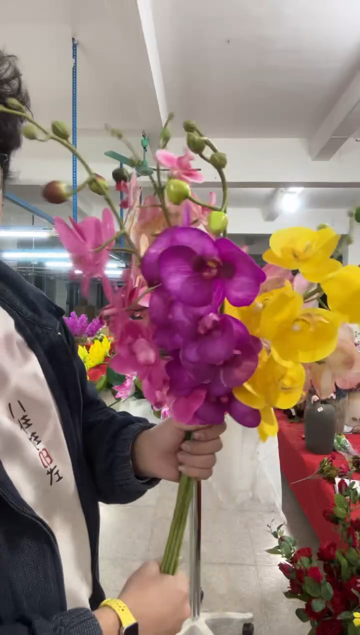 【闪购商品】仿真绿植7头蝴蝶兰2束