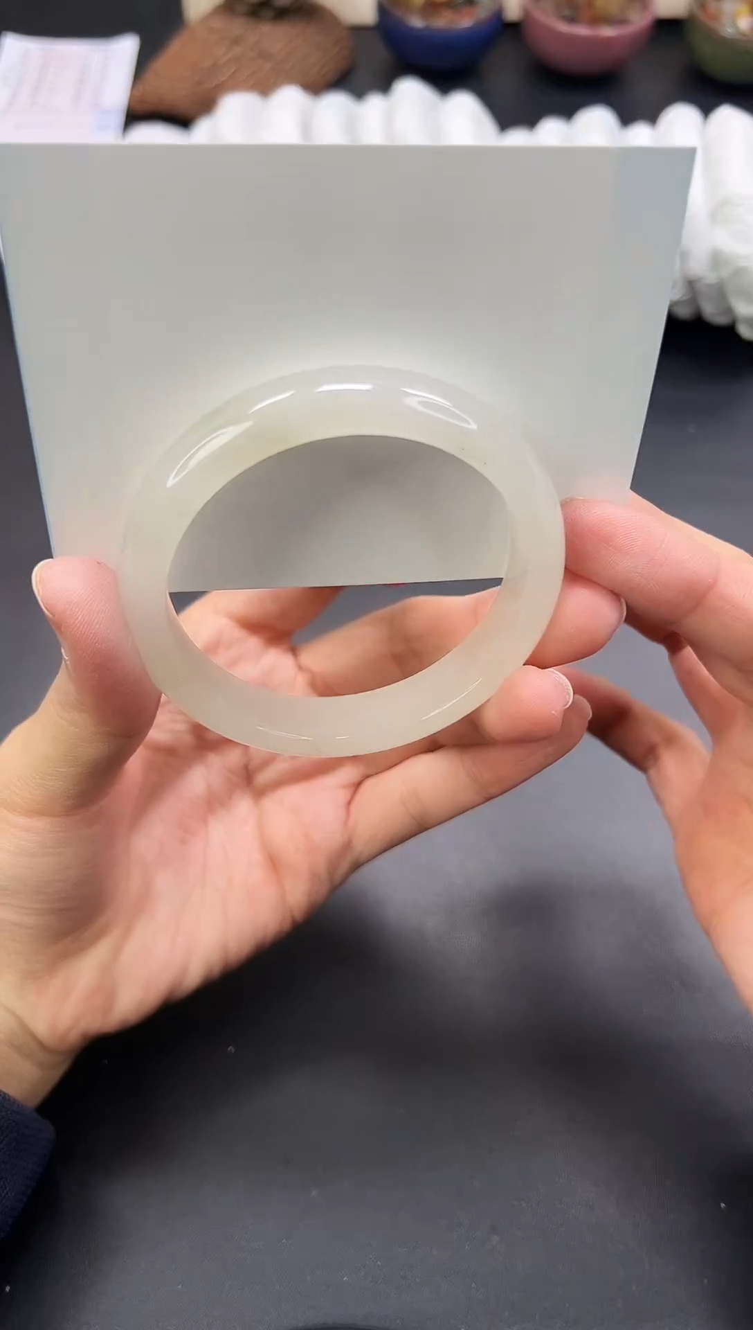 未镶嵌手镯石英质玉A74-56`57