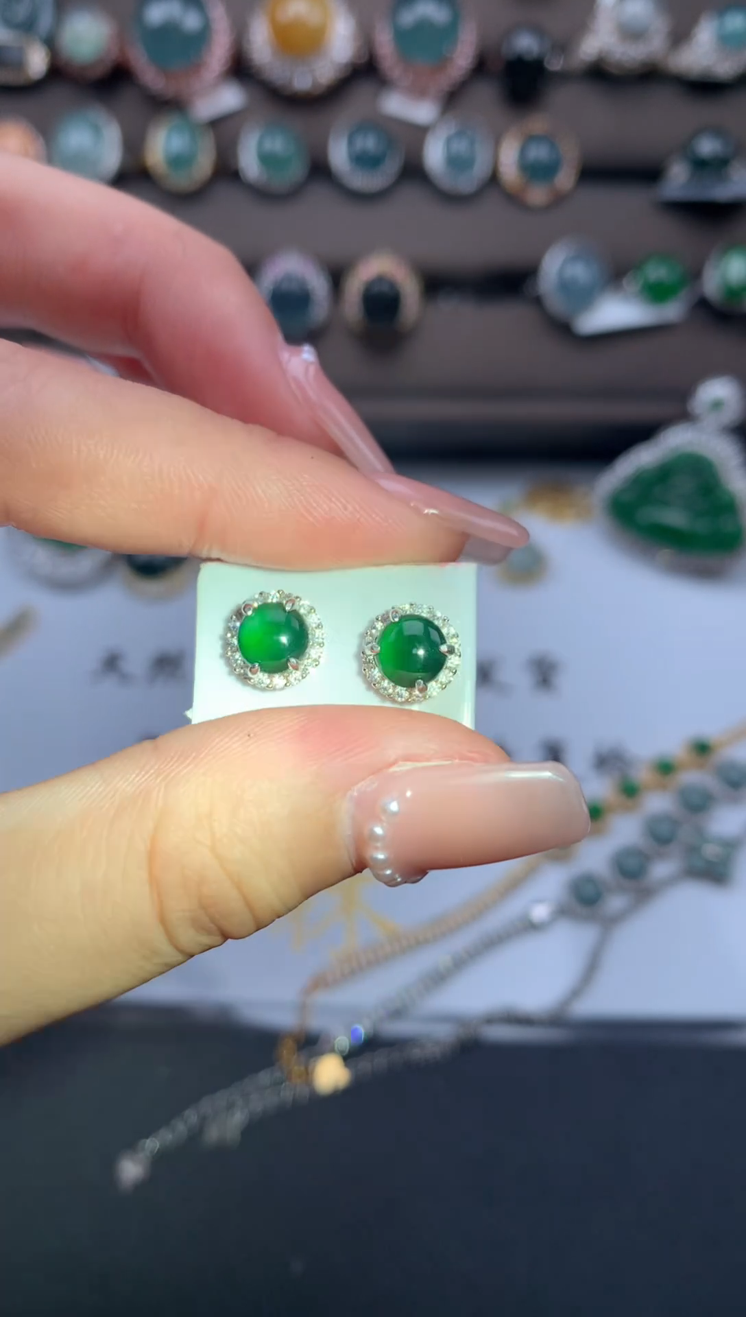 【闪购商品】翡翠戒指银S925镶嵌52141