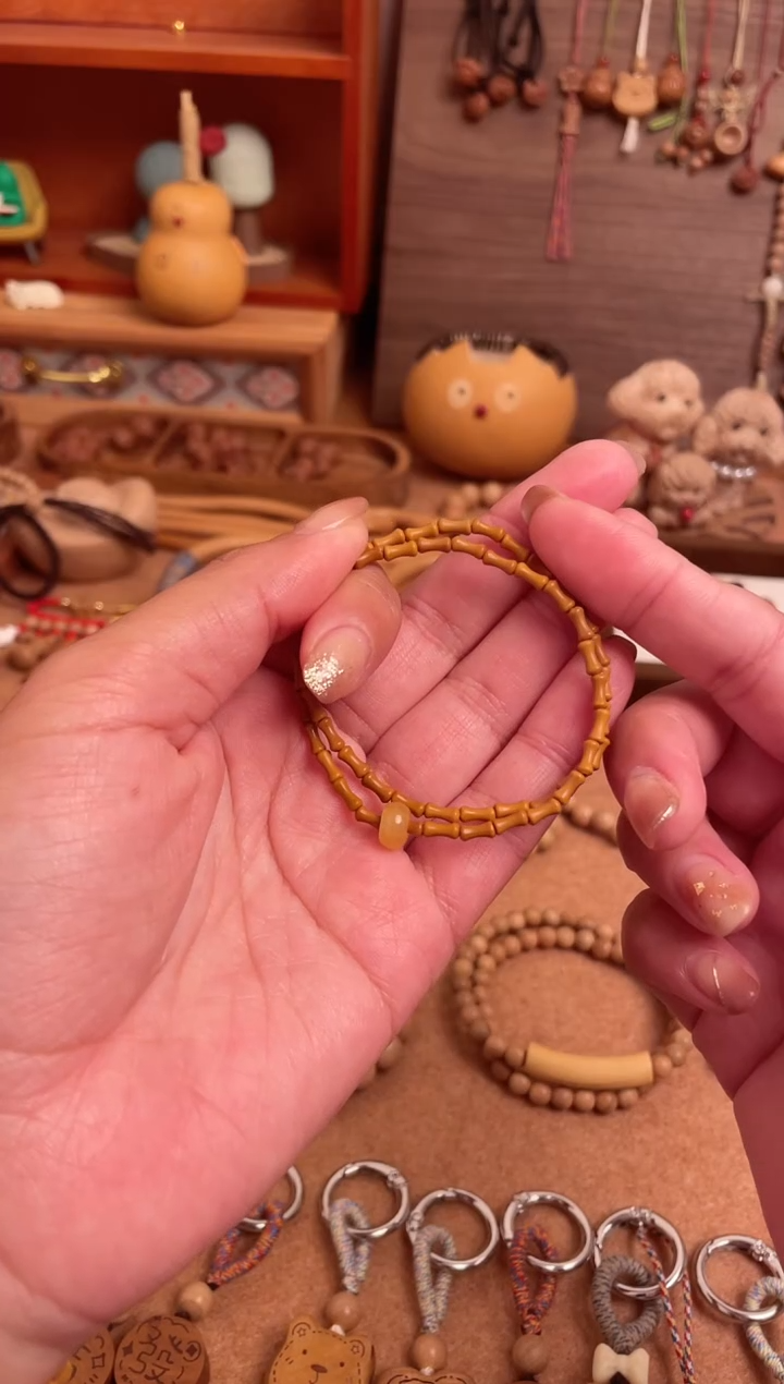 手串/手链核桃竹节手串双圈加跑环一物一拍