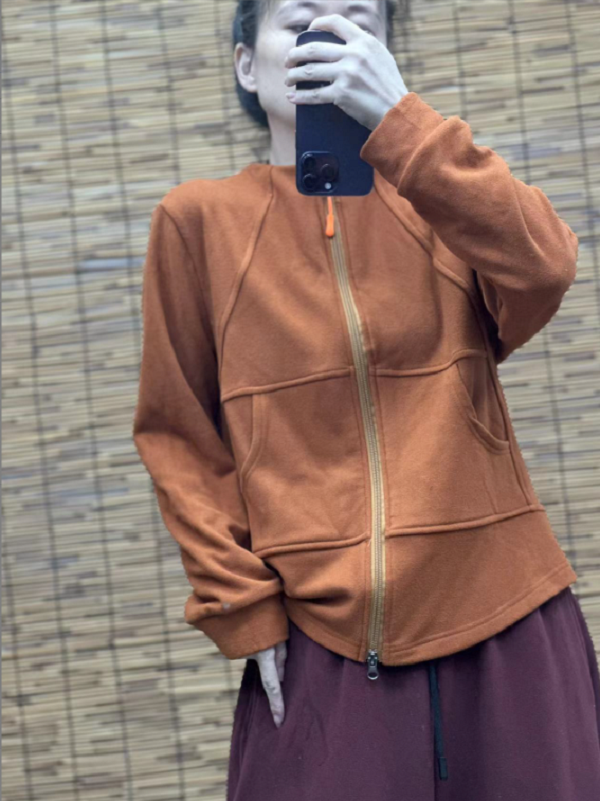 HY 分割线拉链两口袋外套