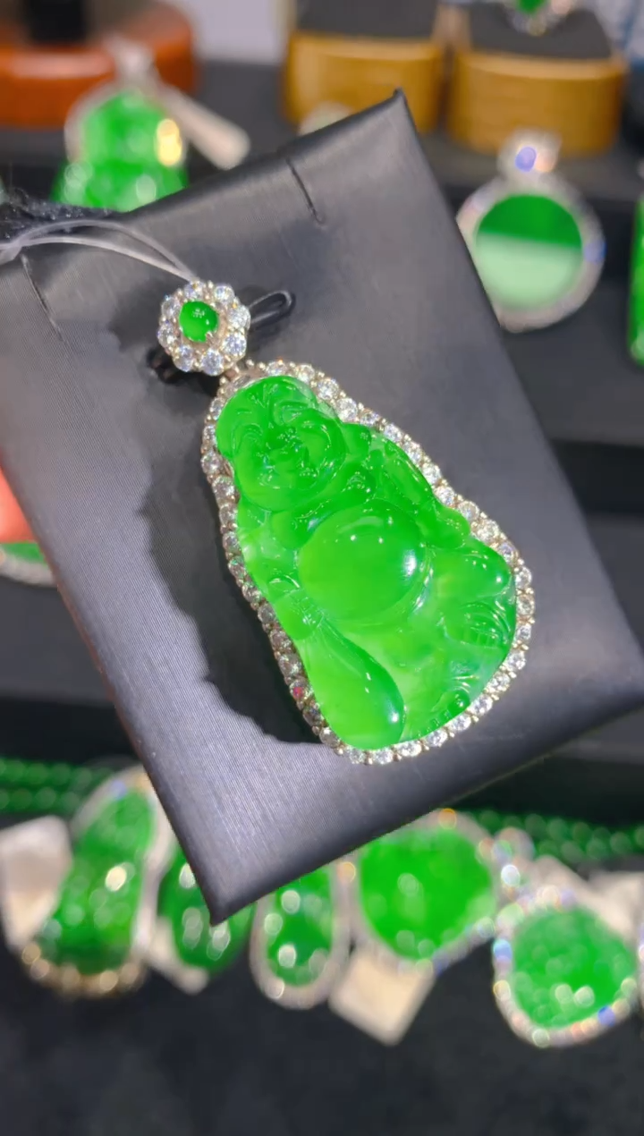 【闪购商品】翡翠颈饰银S925镶嵌一季