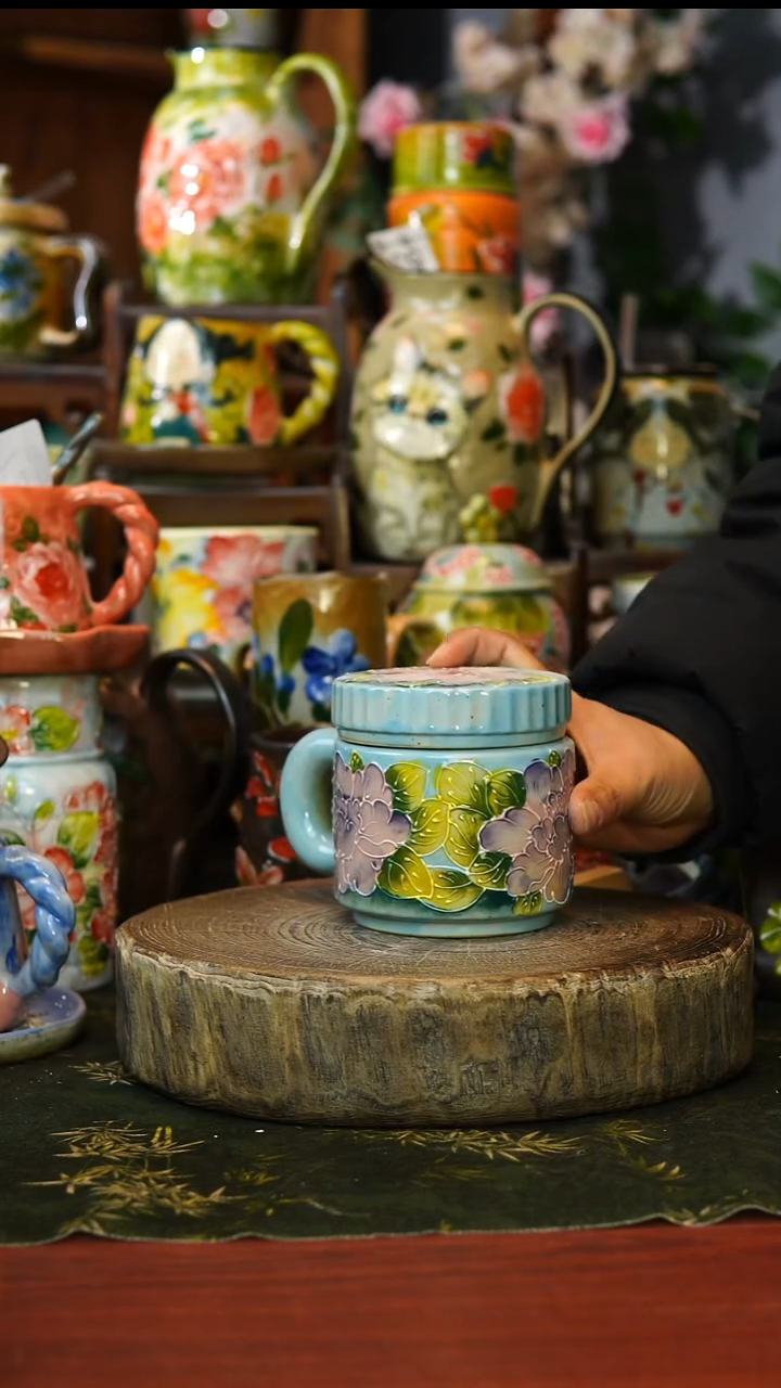 陶瓷104景德镇手工手绘釉下彩陶瓷