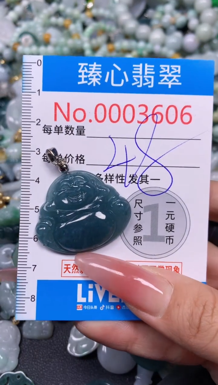 【闪购商品】翡翠颈饰未镶嵌含绳0003606