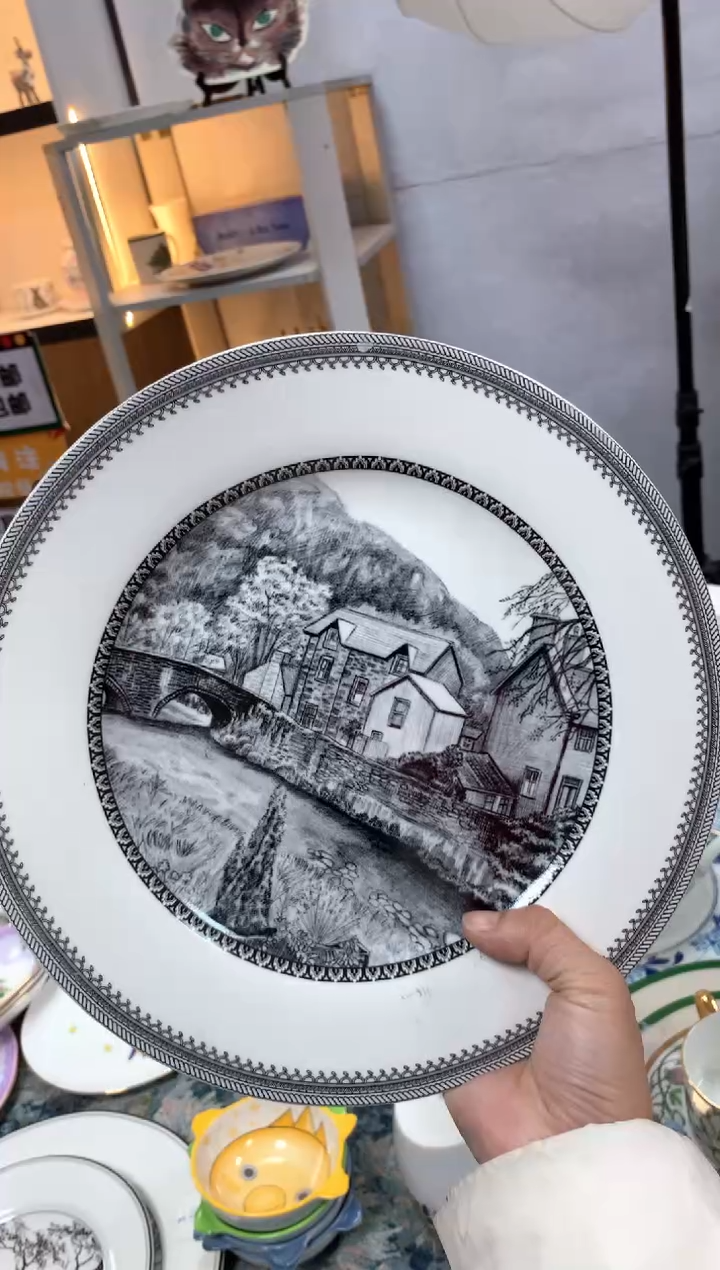 【闪购商品】瓷片陶瓷原单CC889餐具1个大