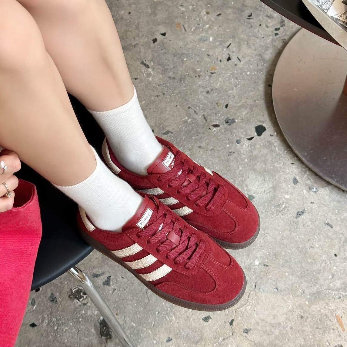 真皮厚底德训鞋2026春季新款时尚百搭运动休闲鞋 MLSY 5812-2