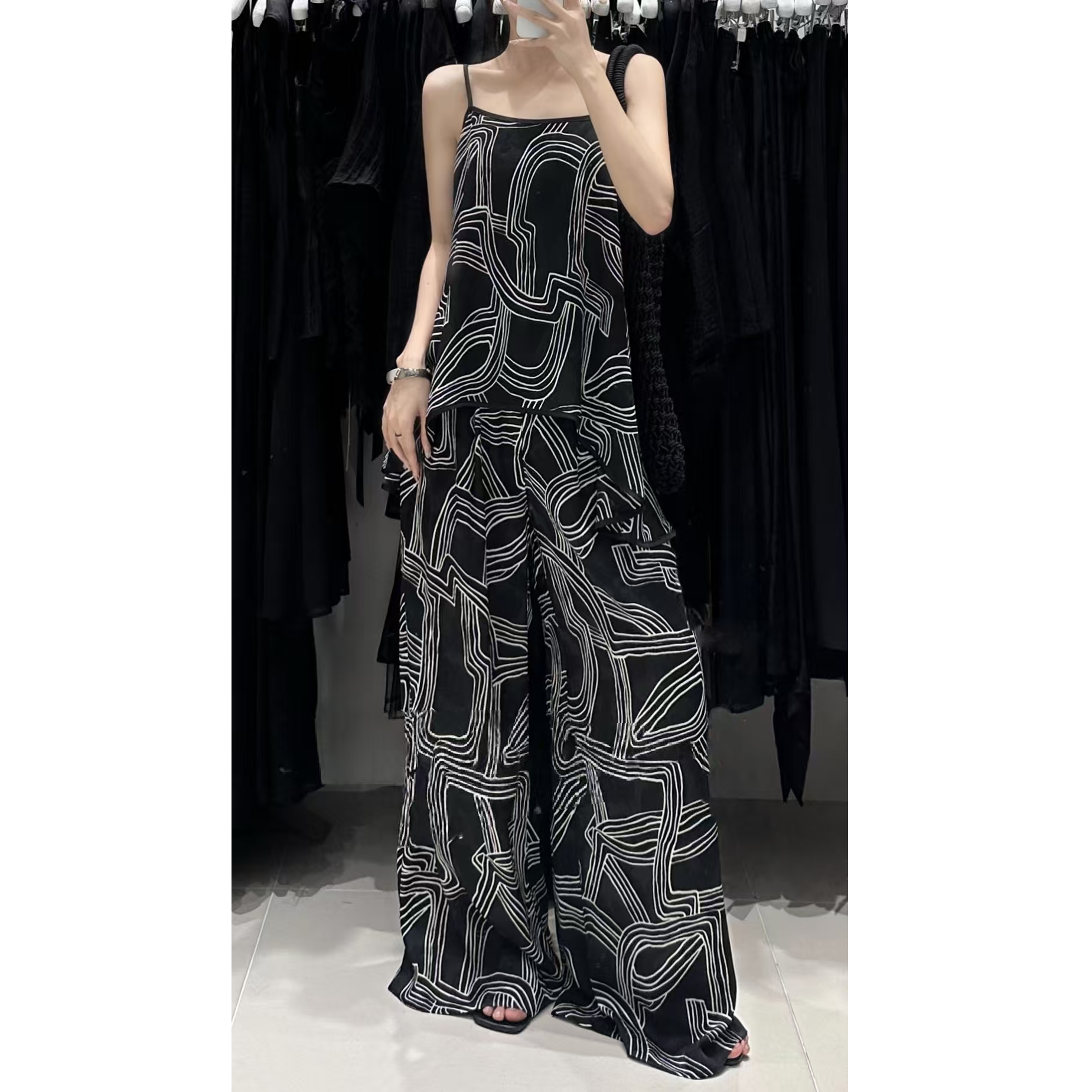 GUIMIN 条纹吊带 6588