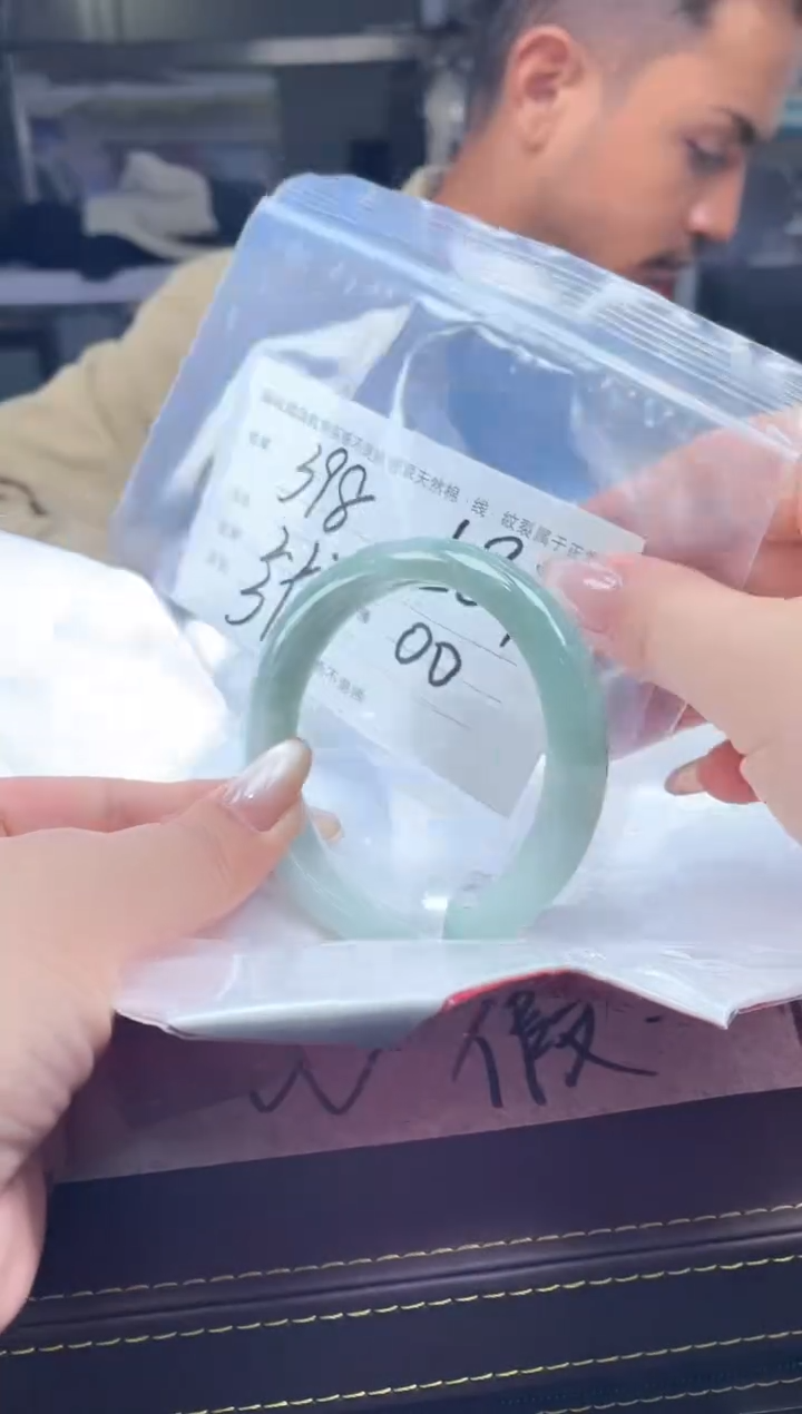 【闪购商品】定制翡翠手镯未镶嵌毛货手镯需精细抛光/58