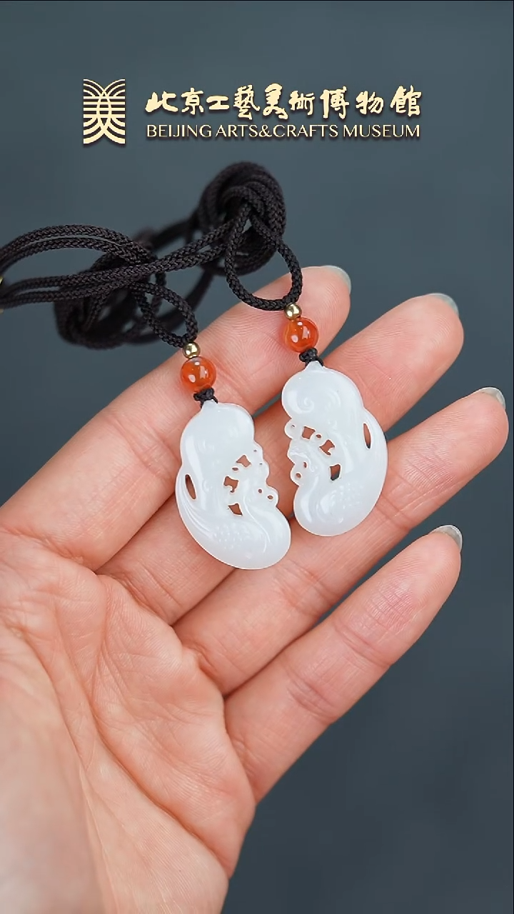 【闪购商品】和田玉挂件未镶嵌B0207GMD285龙凤挂件