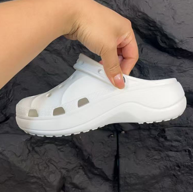 【云采】2025新款洞洞鞋女鞋夏季厚底防滑外穿沙滩鞋