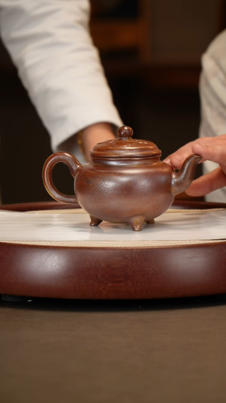 【闪购商品】紫砂茶壶【时顺华】春风祥玉窑烧大彬如意300CC