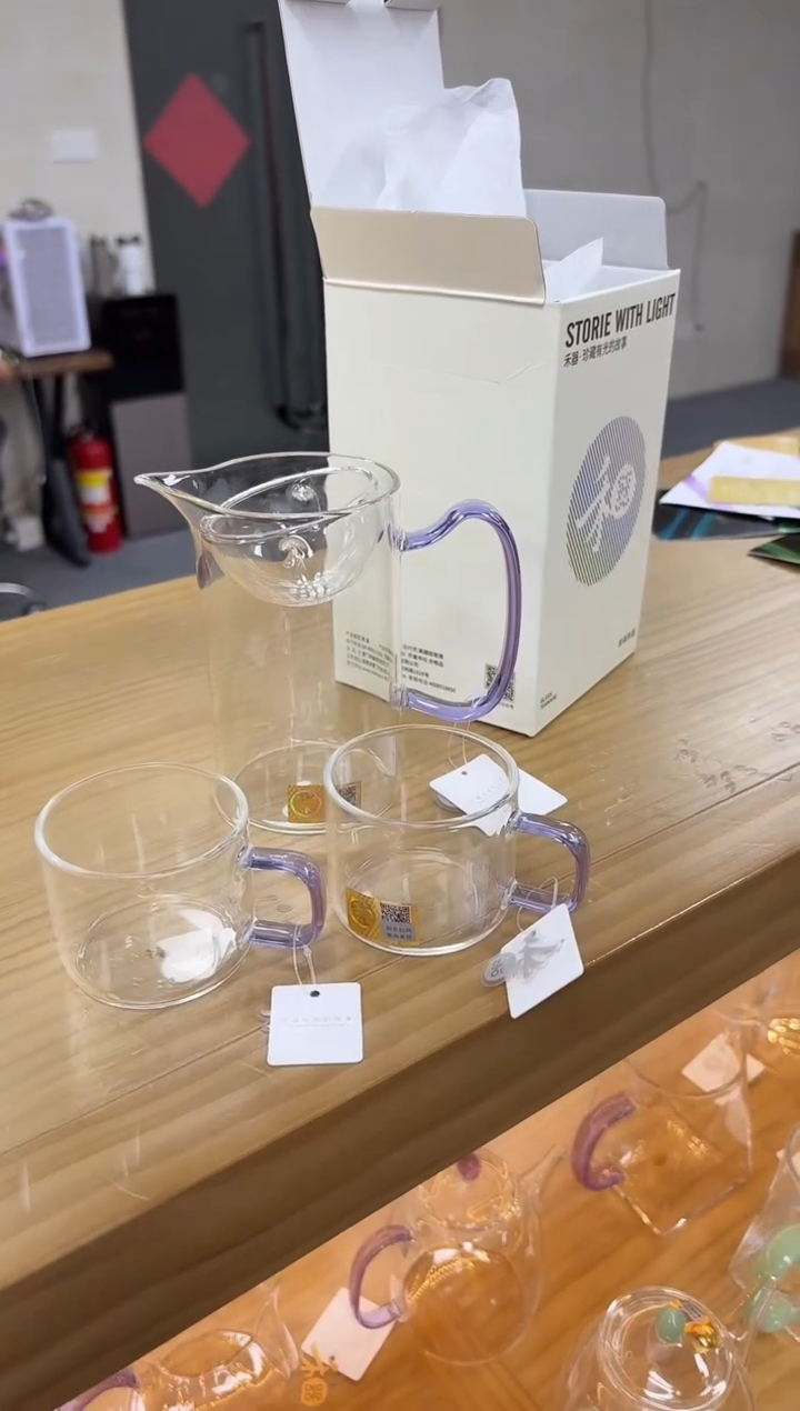 禾器沁润茶海浅紫色+禾器清尚杯一个装*2