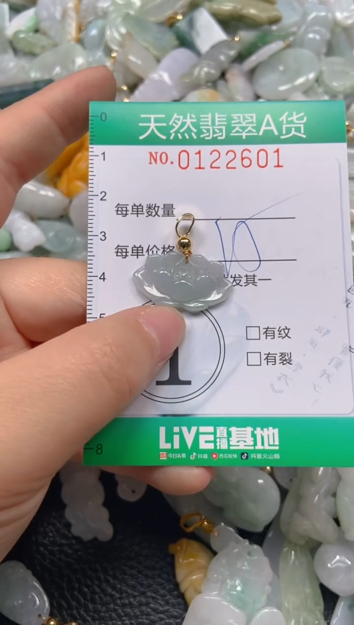 翡翠未镶嵌颈饰闪购0122601