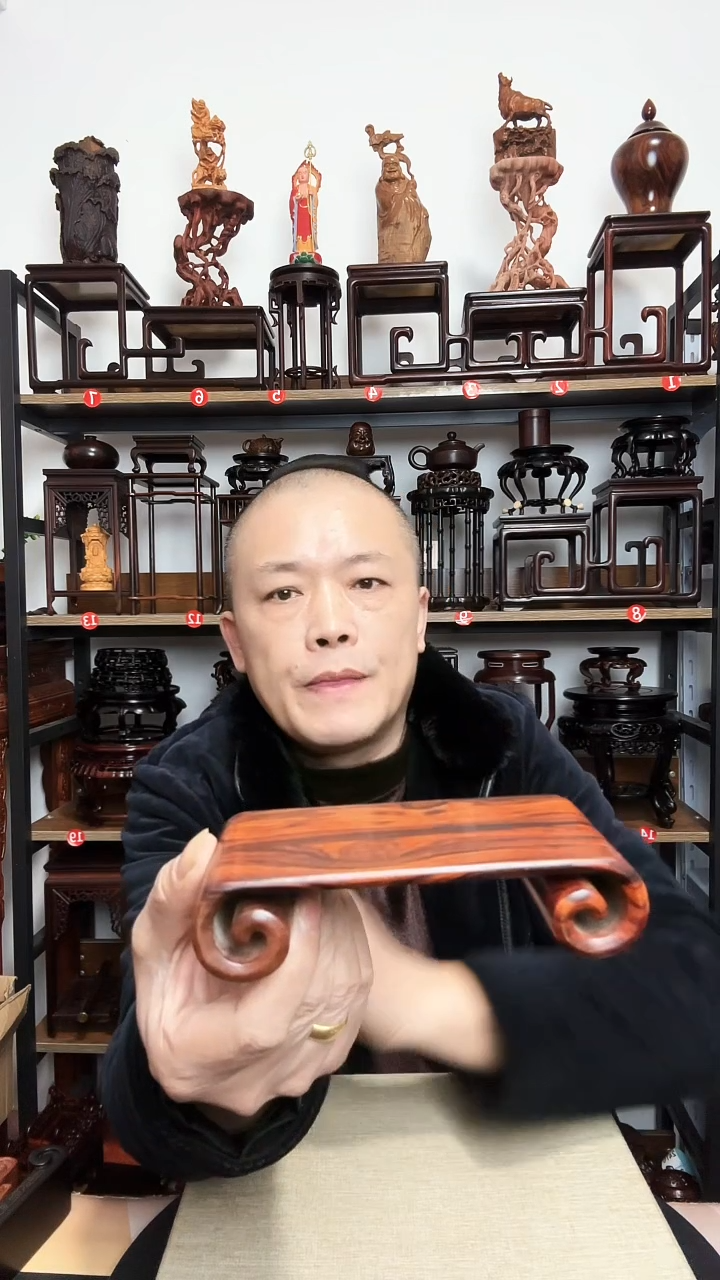 紫砂底座木长15宽7