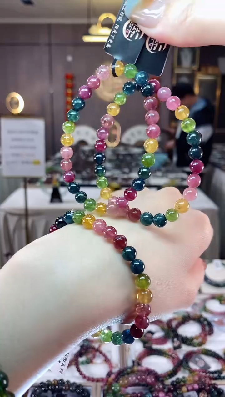 【闪购商品】碧玺单圈手串6mm+未镶嵌多样性发货一条dan