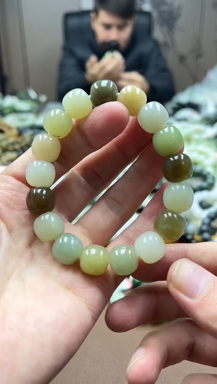 未镶嵌手串和田玉多宝13老型