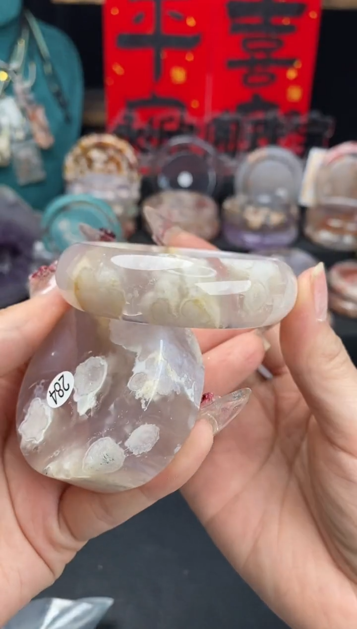 【闪购商品】石英质玉手镯（圆镯）未镶嵌55