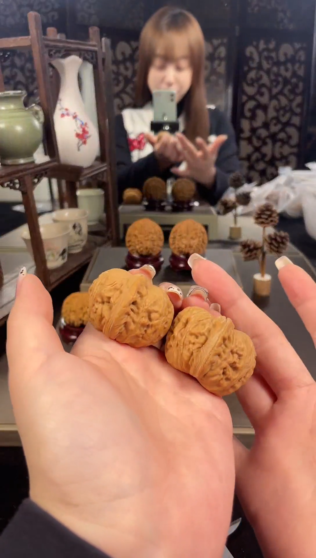 【闪购商品】文玩核桃把件平谷元宝42尺-9