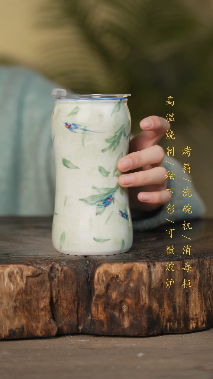 瓷片景德镇高温釉下彩可微波烤箱洗碗机