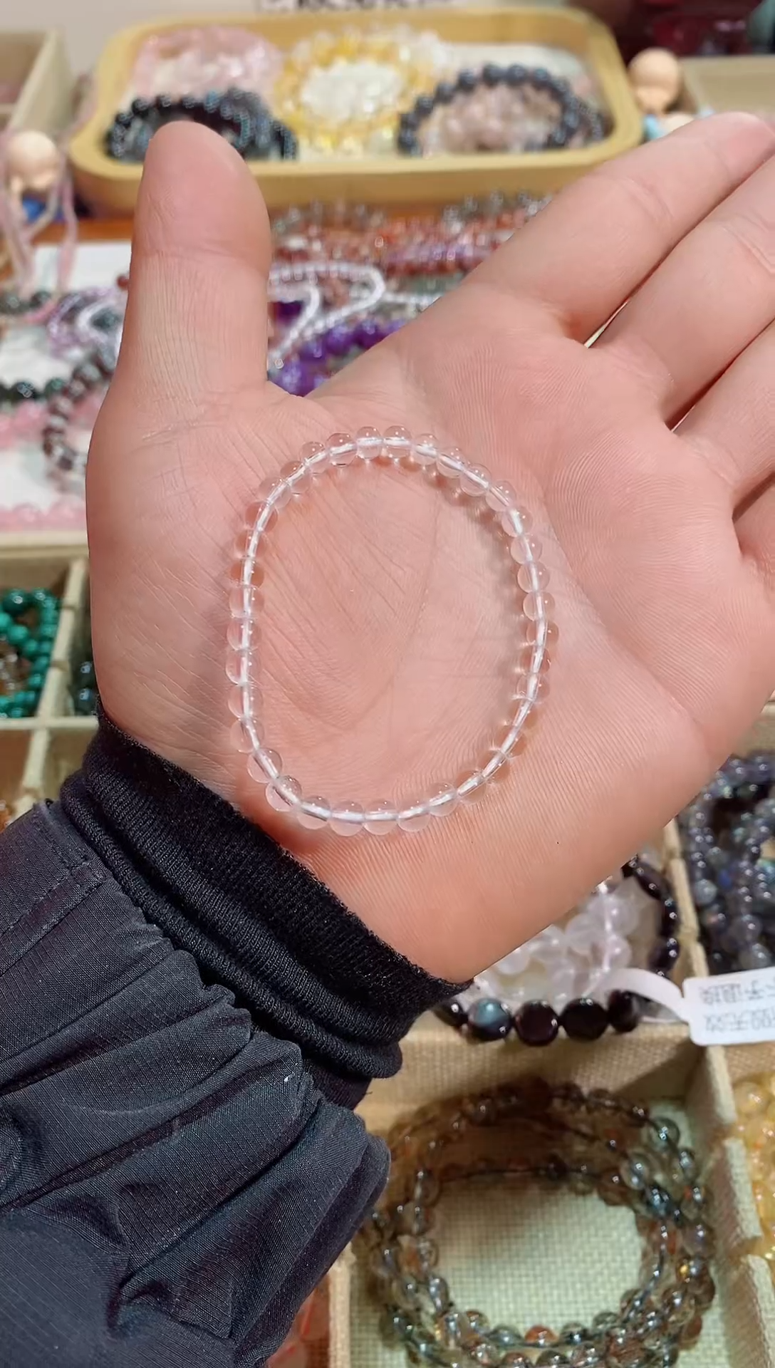 【闪购商品】水晶手链未镶嵌白水晶5m+（多样性发其一)