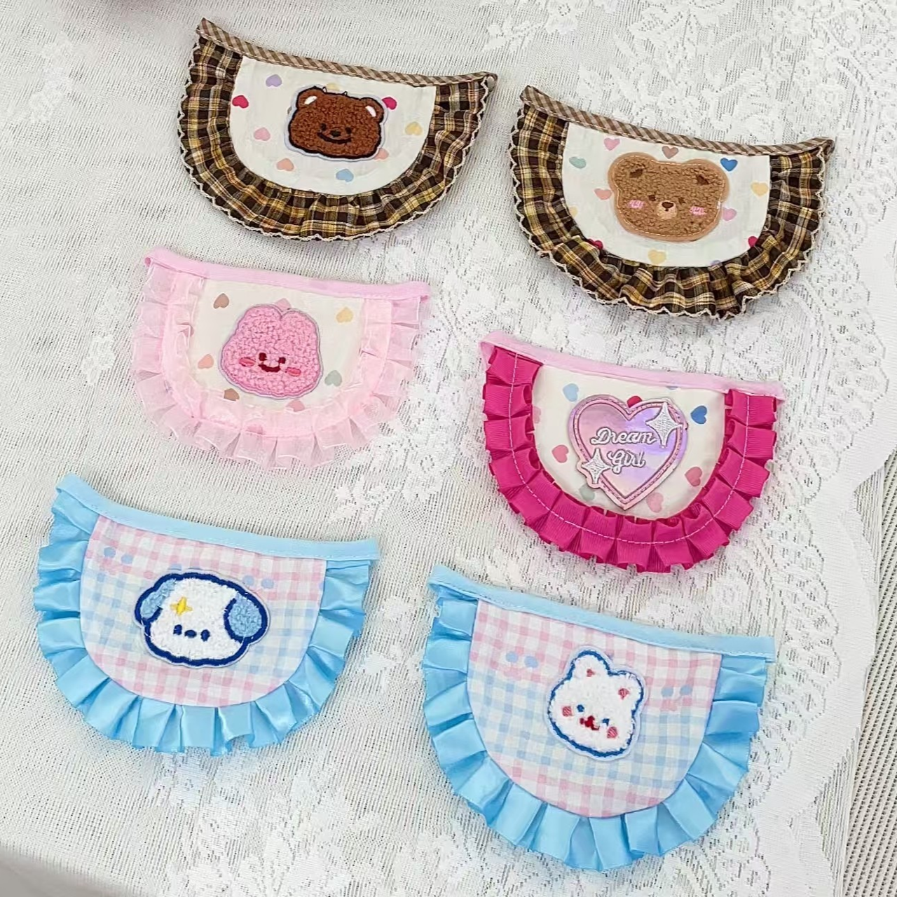 猫咪狗狗宠物夏季可爱口水巾围兜项圈围巾装饰