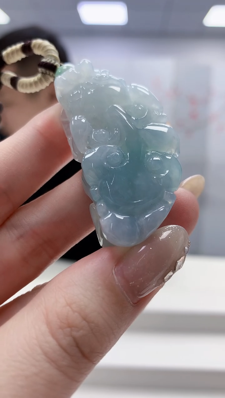 未镶嵌定制翡翠4898jw-毛货挂件86
