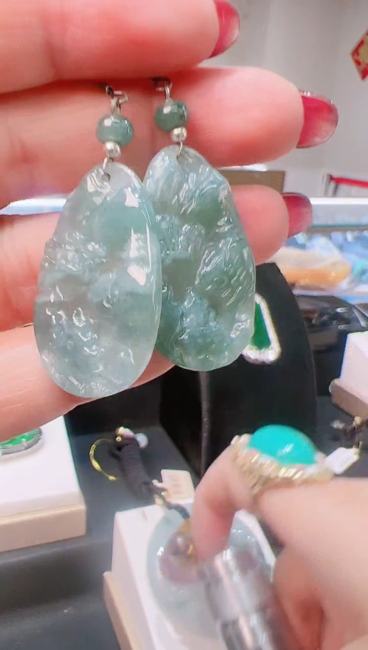 【闪购商品】翡翠未镶嵌耳饰202531616