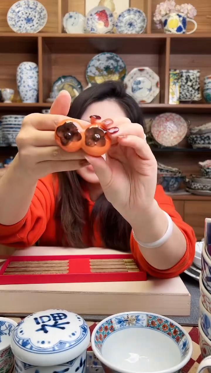 柿柿如意 筷架 2只装