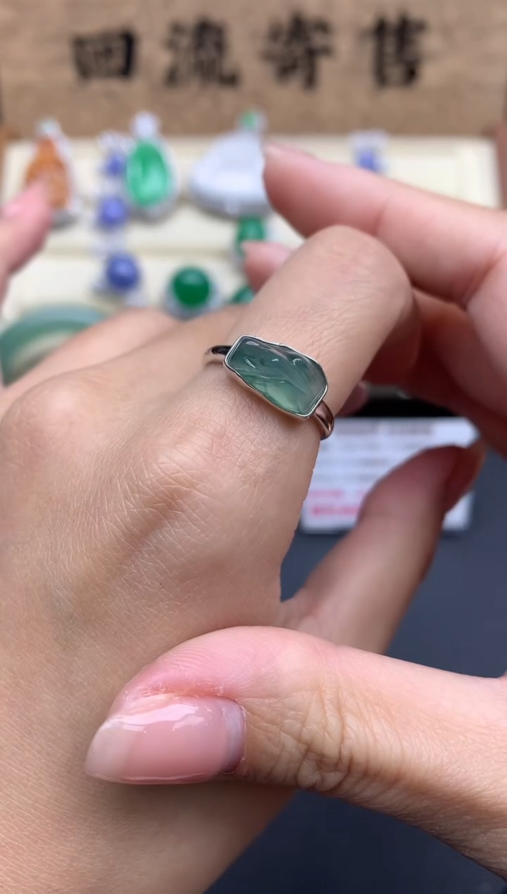 【闪购商品】翡翠戒指18K金镶嵌630-中国好珍宝