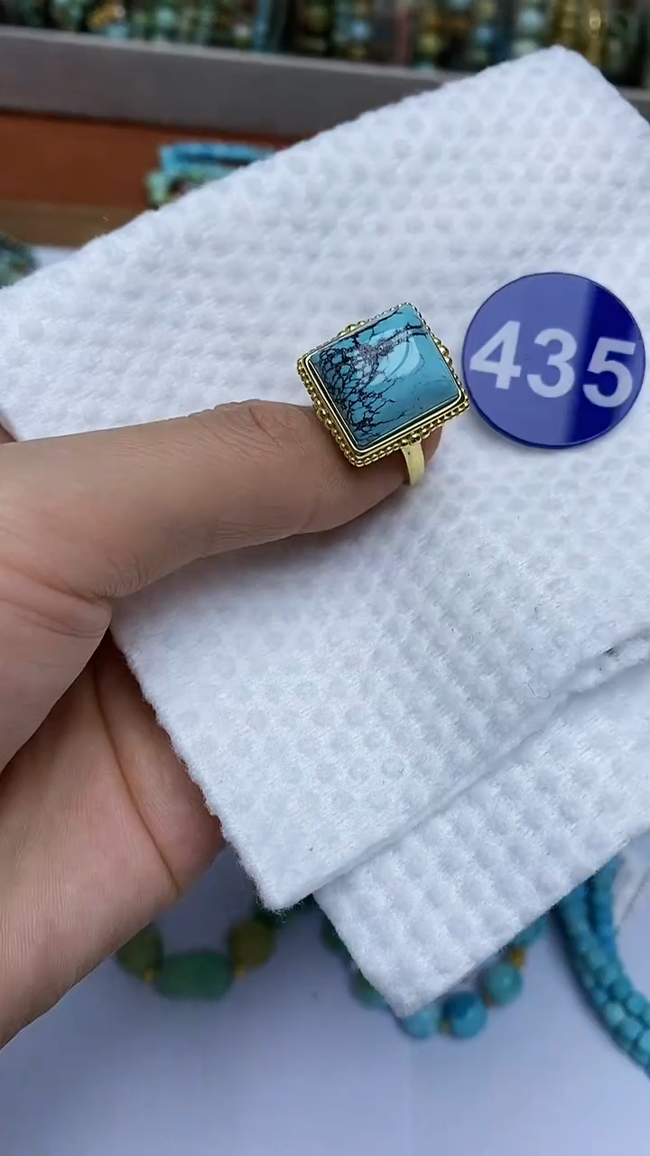 【闪购商品】绿松石戒指合金435戒指