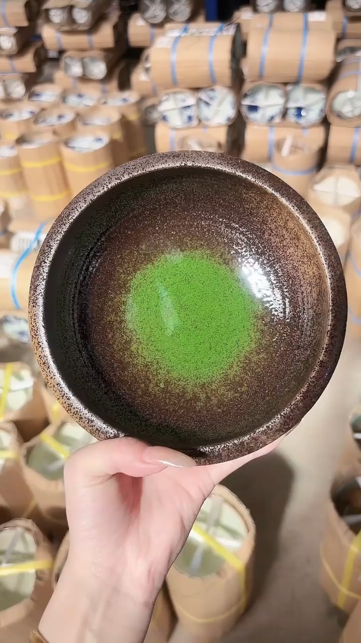陶瓷新款抹茶加厚钵17cm一个