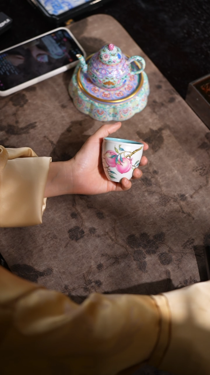 【闪购商品】杯溢珍堂丨珍珠白釉桃1