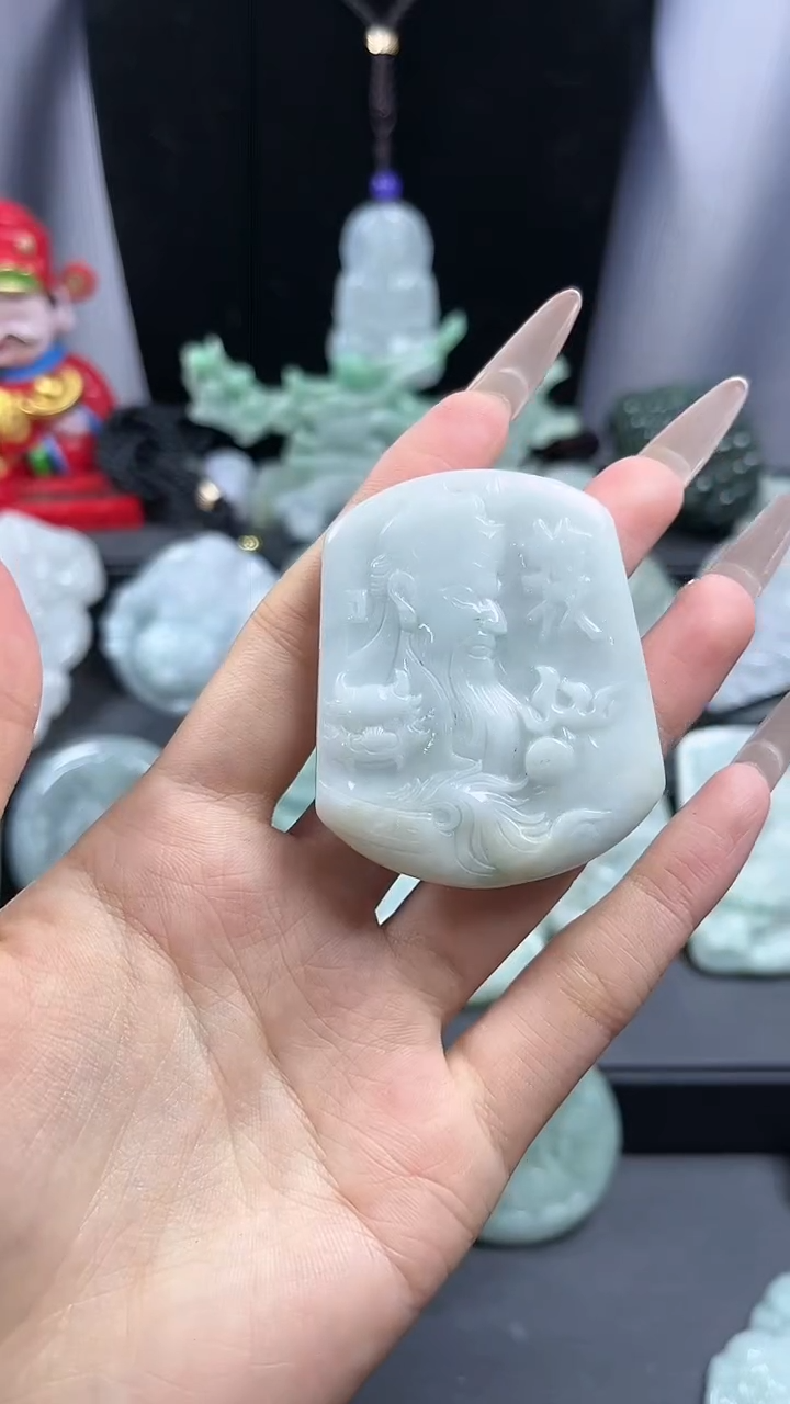 【闪购商品】翡翠颈饰未镶嵌关公