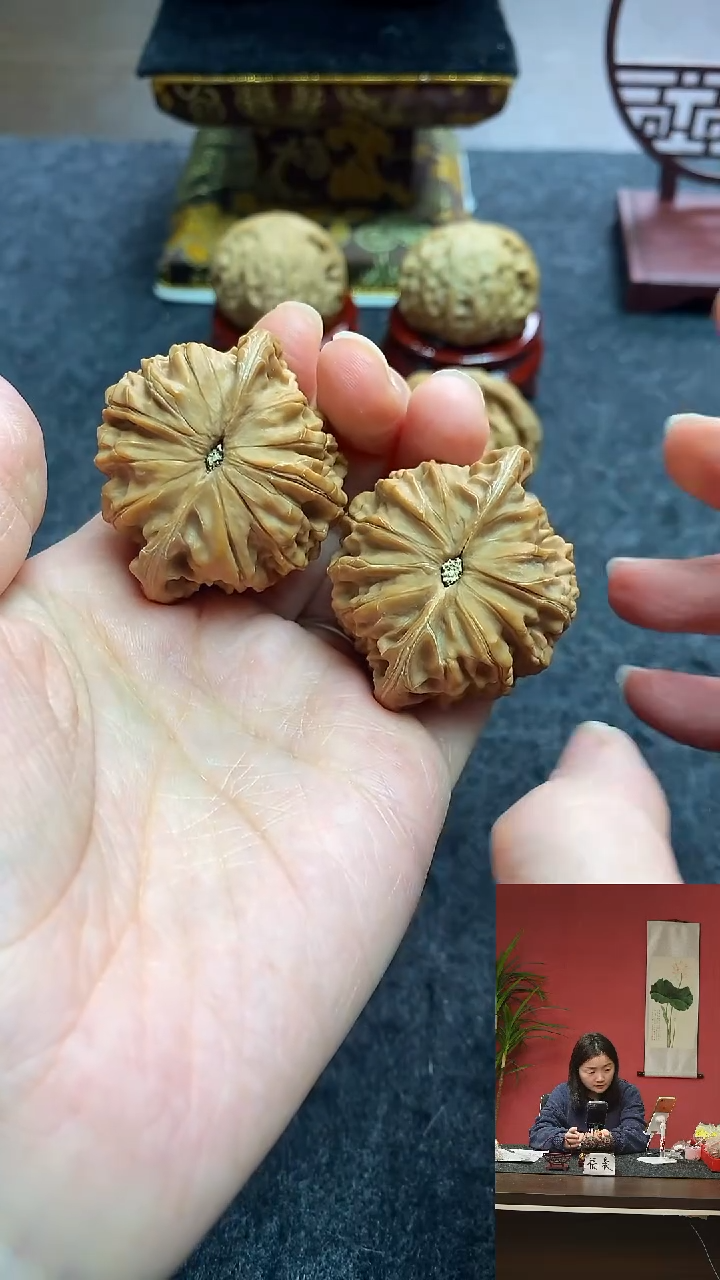 【闪购商品】文玩核桃把件41全品磨盘