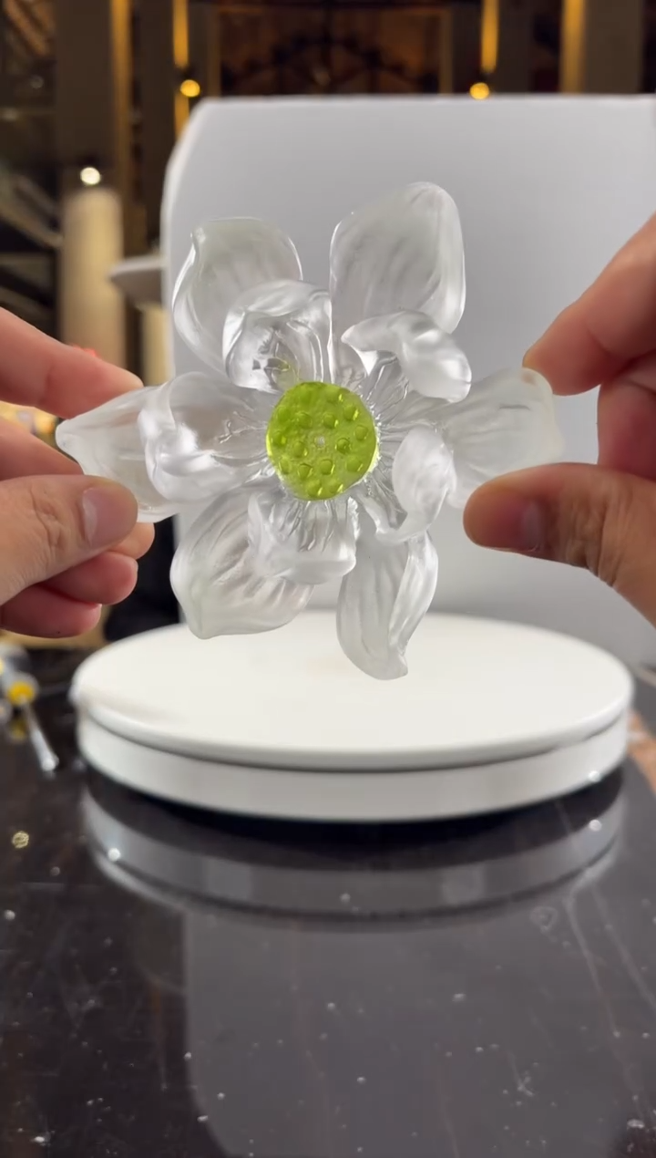 摆件CS0202009夏荷香插艺术琉璃摆件