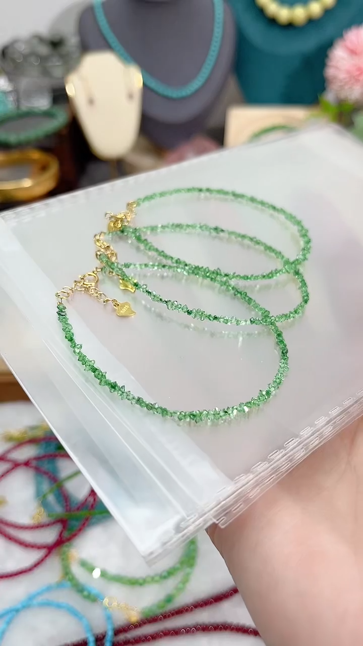 【闪购商品】钻石手链银S925镶嵌绿色99