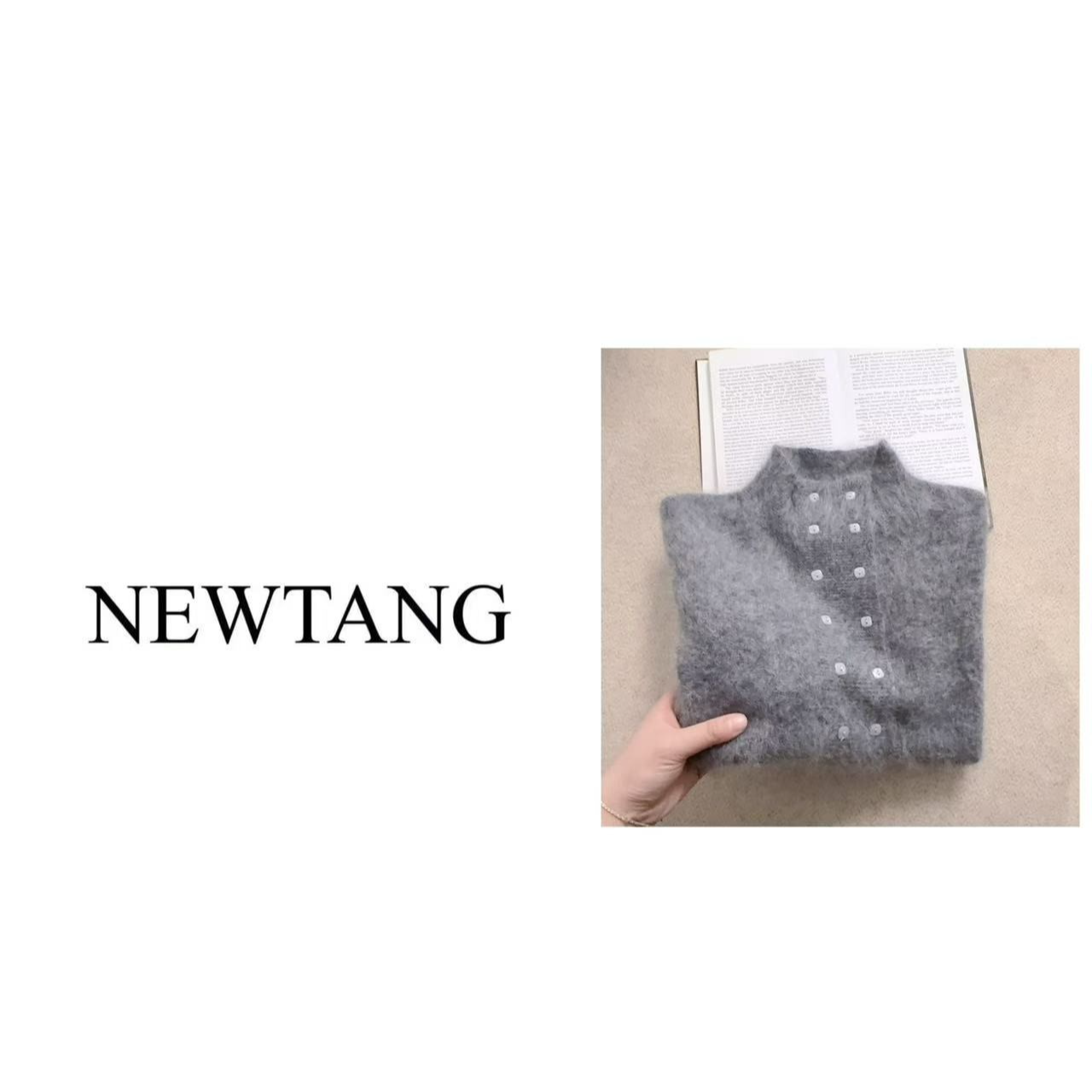 【自在从绒】1177 100%羊毛秋冬显瘦高级时髦翻领双排扣外套